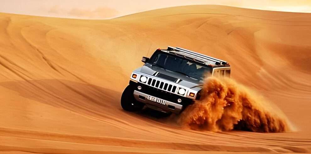 Hummer Desert Safari Image for Dubai Tourism at Habibi Tourism