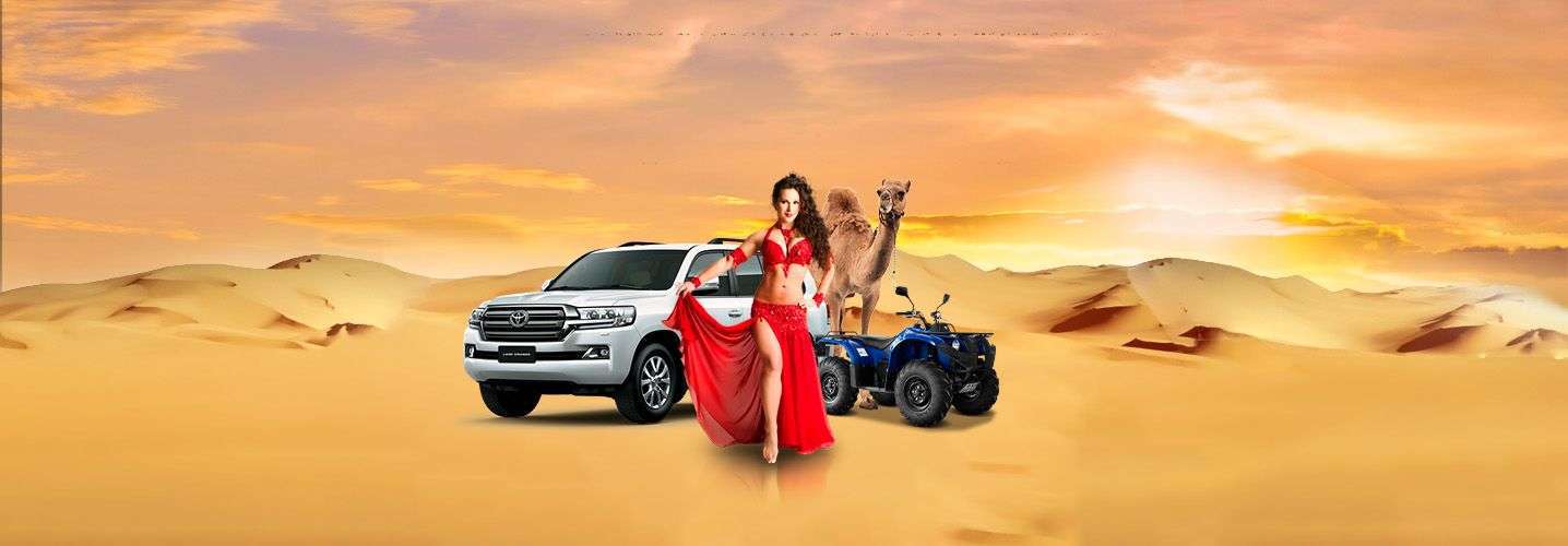 Lahbab EVening desert Safari Image for Dubai Tourism at Habibi Tourism
